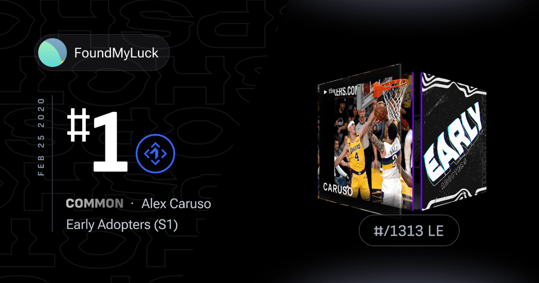 Token ID 606: The First TopShot moment