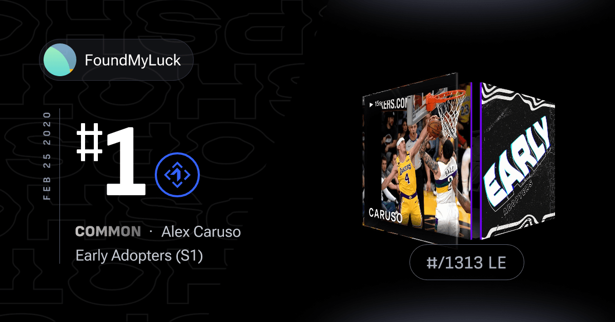 Token ID 606: The First TopShot moment