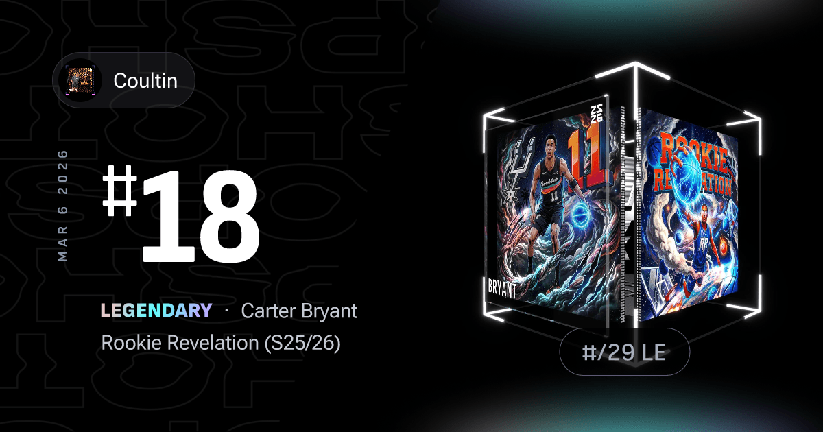 I bought a rookie revelation... of who??