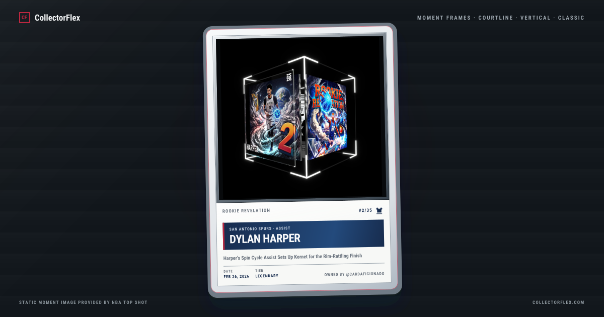 Dylan Harper in a CollectorFlex Moment Frame