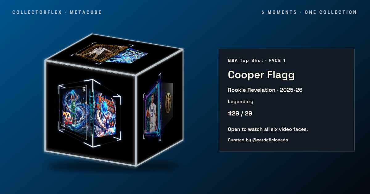 Cooper Flagg Rookies CollectorFlex triptych