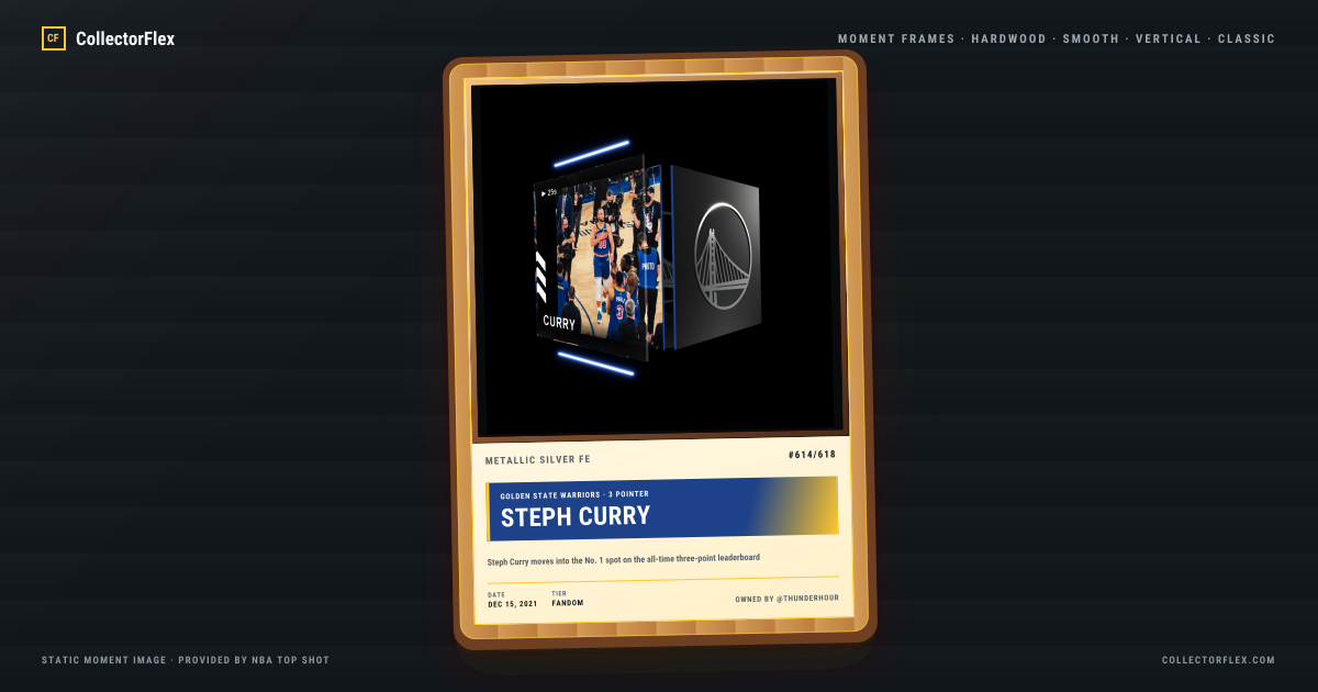Steph Curry in a CollectorFlex Frame