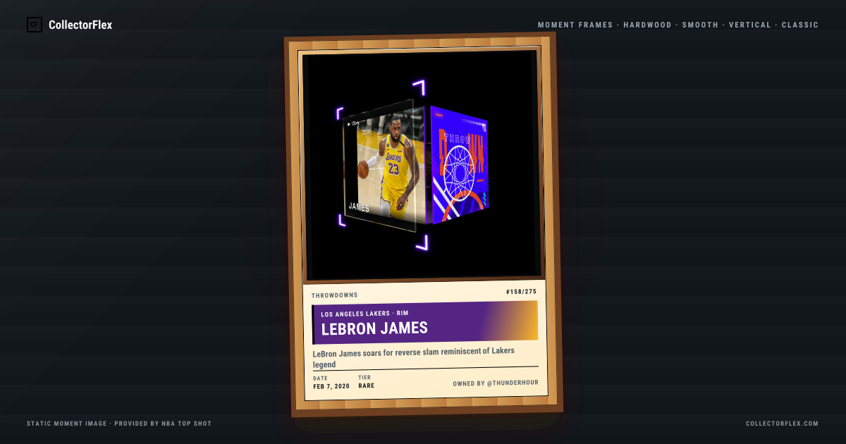 LeBron James in a CollectorFlex Frame
