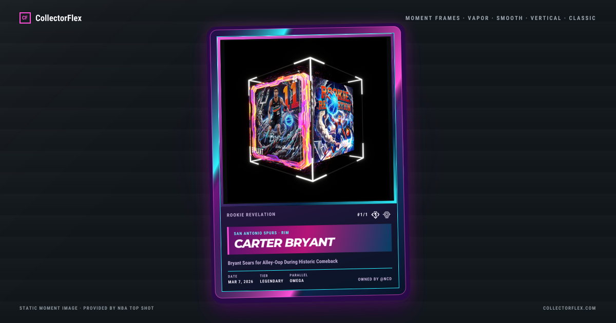 Carter Bryant in a CollectorFlex Frame