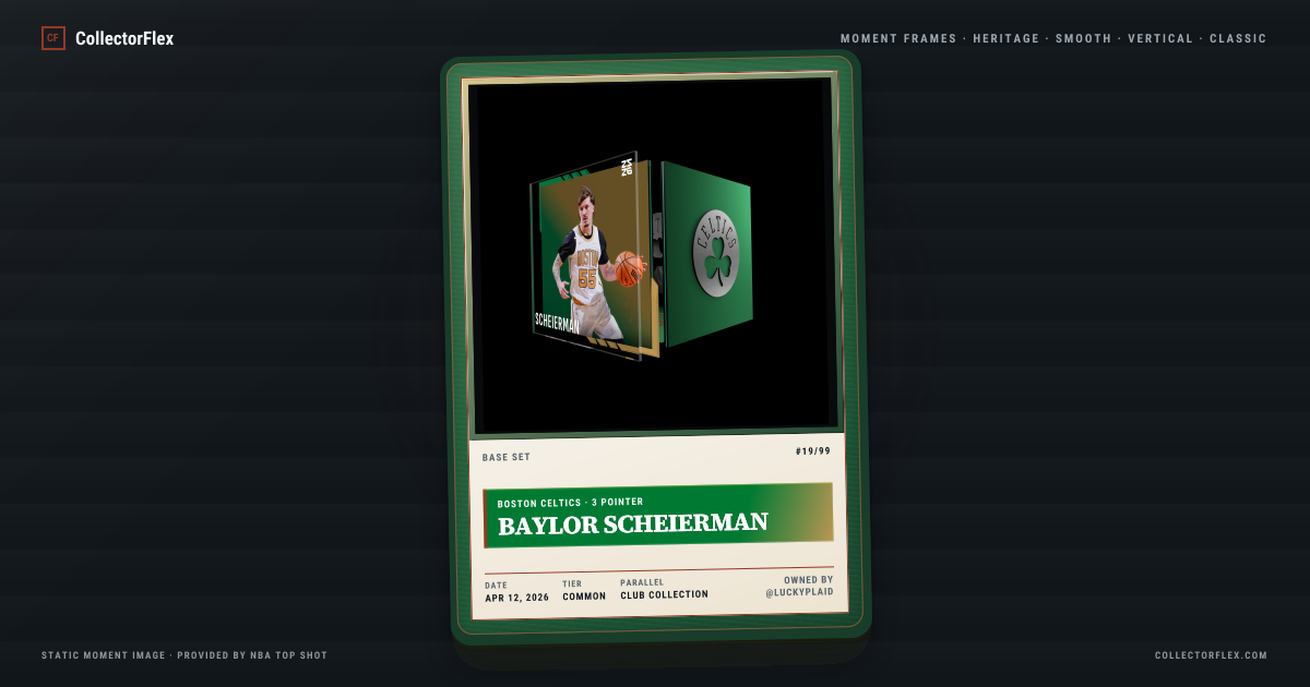Baylor Scheierman in a CollectorFlex Frame