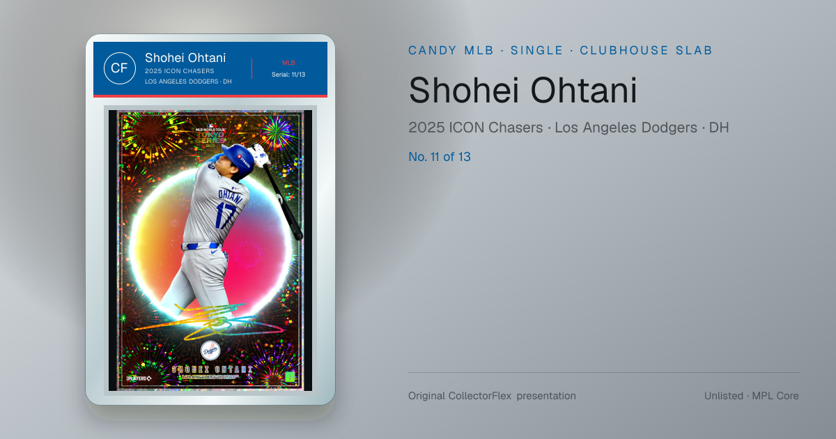 Shohei Ohtani in a CollectorFlex Frame