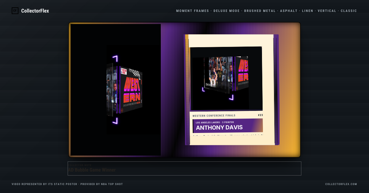Anthony Davis in a CollectorFlex Frame