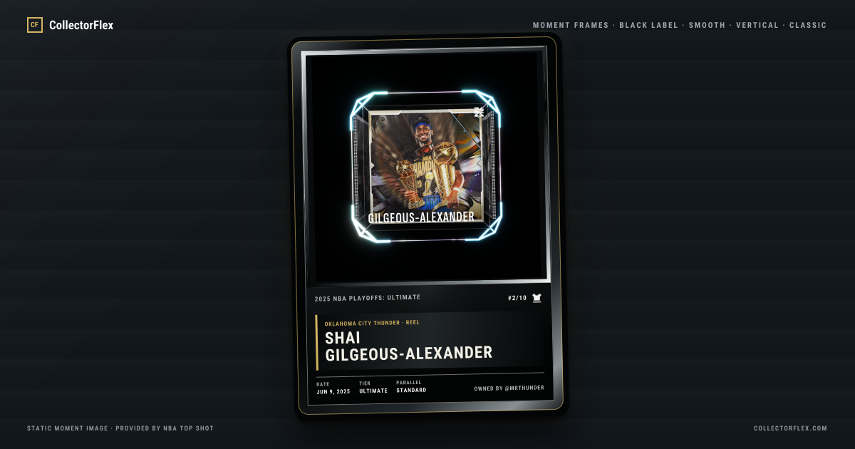 Shai Gilgeous-Alexander in a CollectorFlex frame